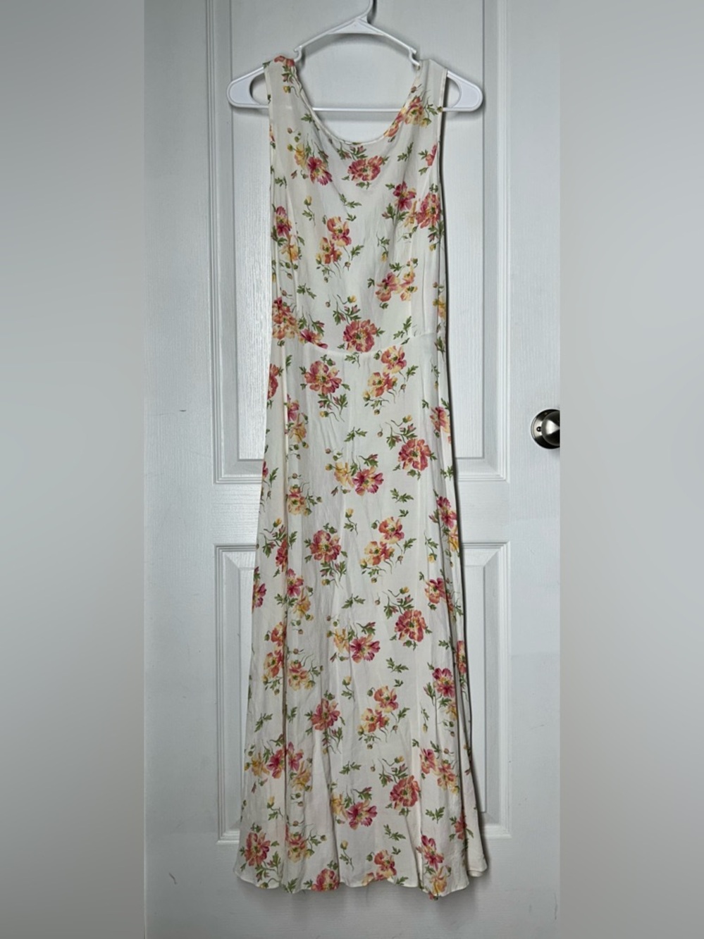VTG Laura Ashley Floral Maxi Dress Sz 14 Cottagecore Grannycore Modest Peasant